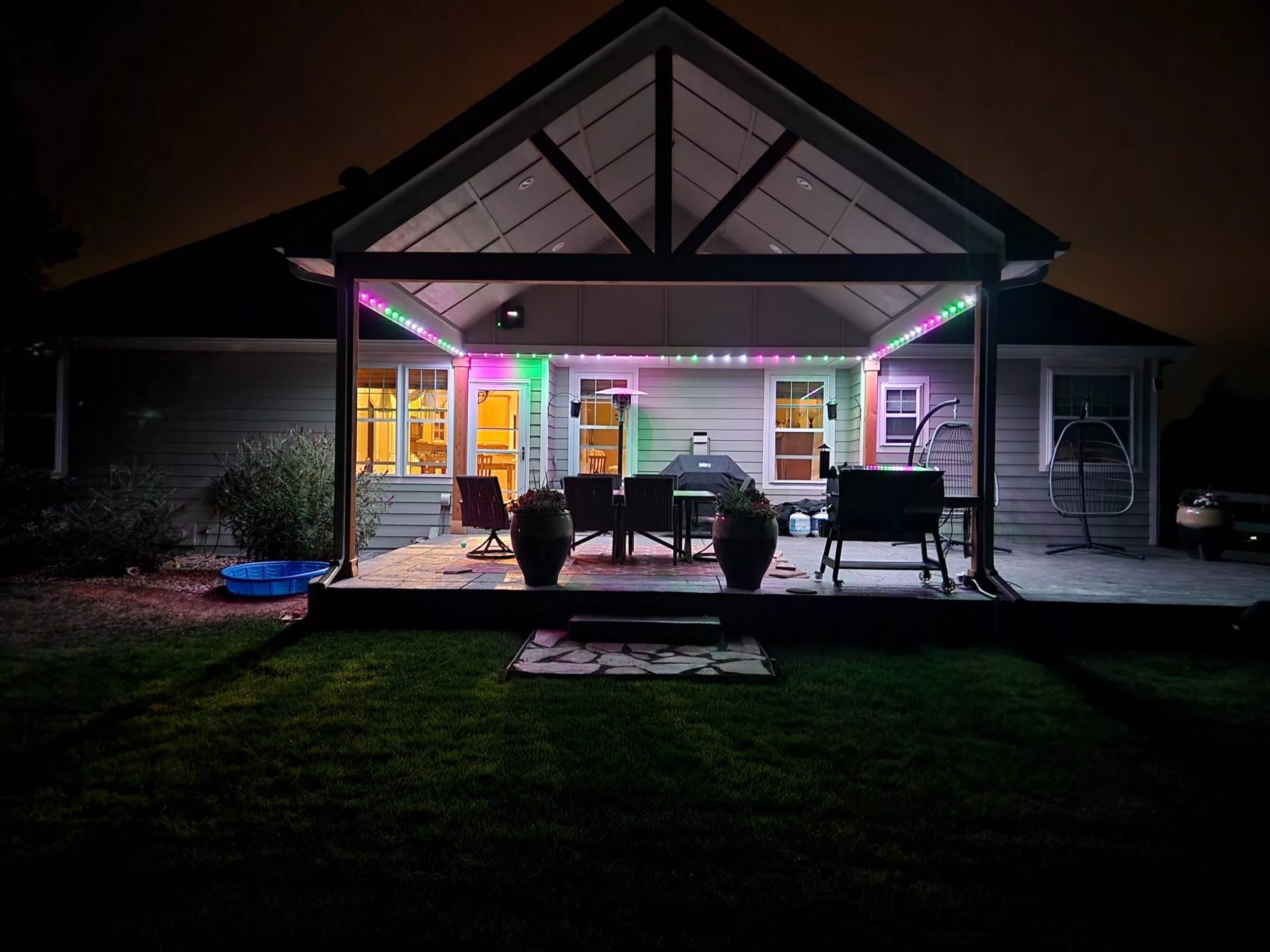 backyard patio lighting